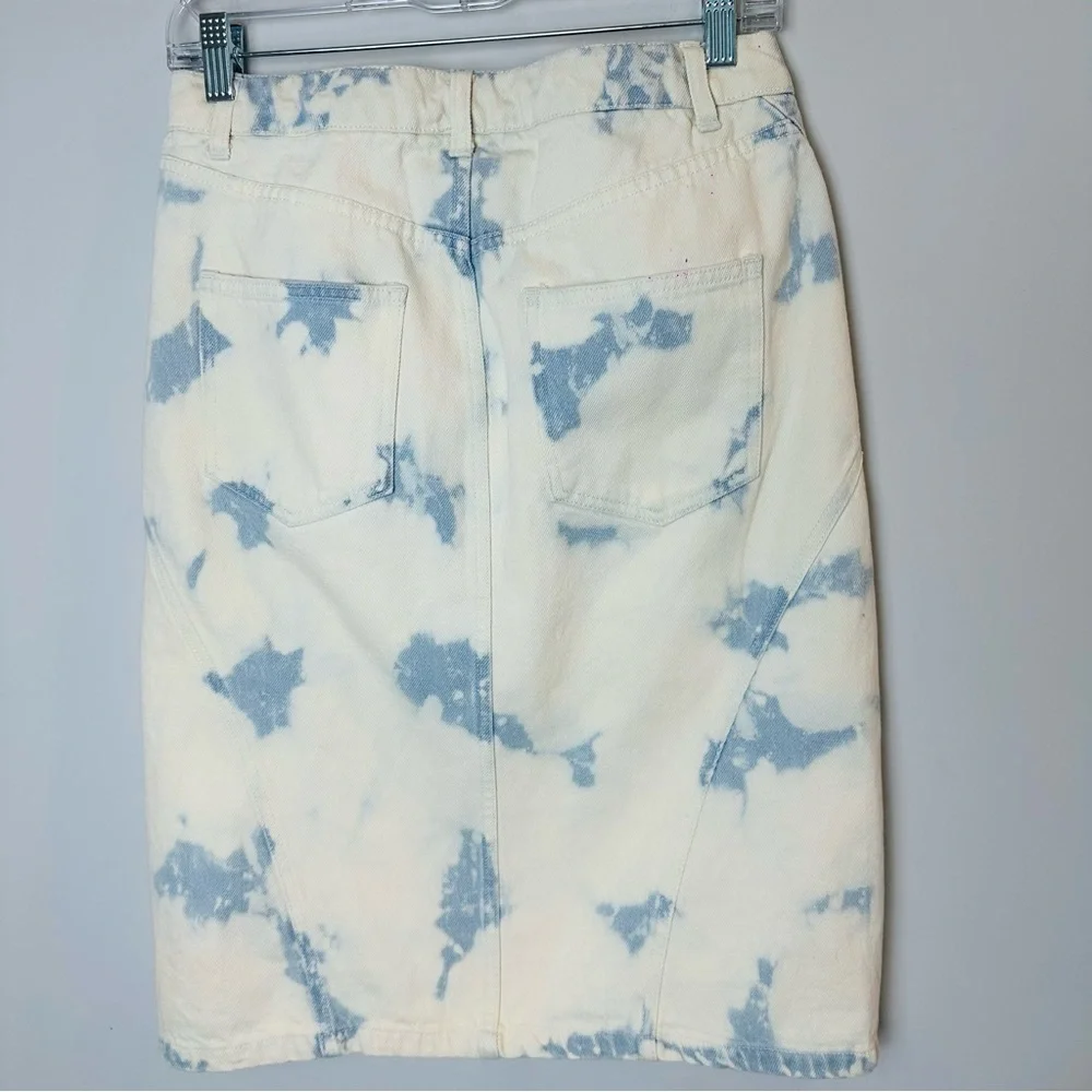 Future Collective Women's High-Rise Midi Denim Skirt Gabriella‎ Karefa 6. C68